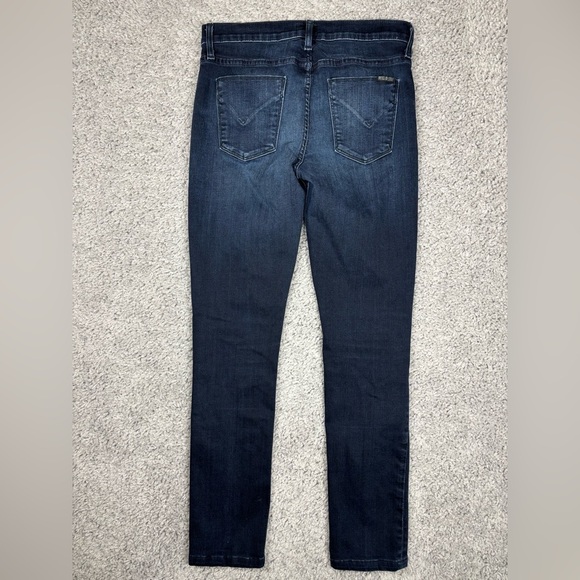 Hudson Jeans Womens 27 Shine Midrise Skinny Dark Classic Denim Night Out Party - Picture 5 of 6